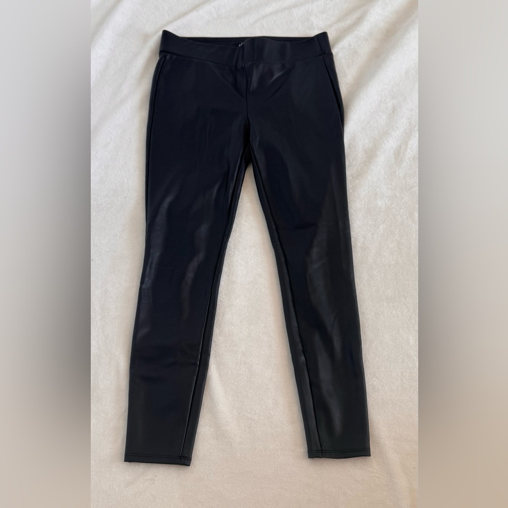 Loft Size Small Black Faux Leather Leggings. Tags removed, but never worn.